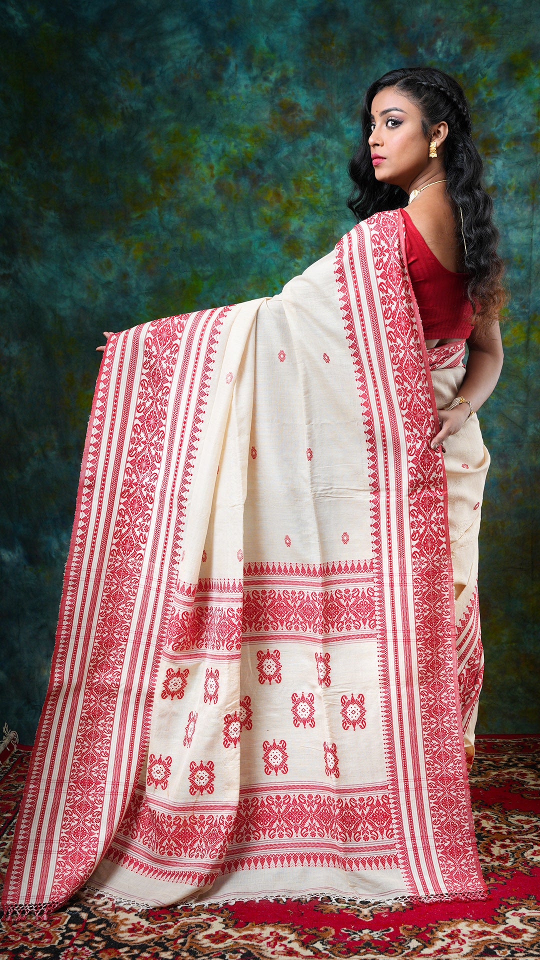 A tassar-cotton tangail saree