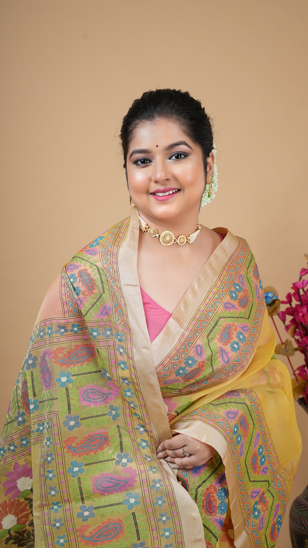 A muslin silk saree